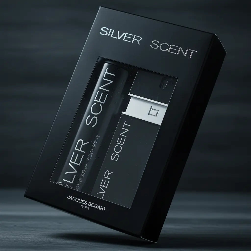 Kit Silver Scent Masculino Eau de Toilette + Body Spray Masculino - Jacques Bogart - Universo do Perfume