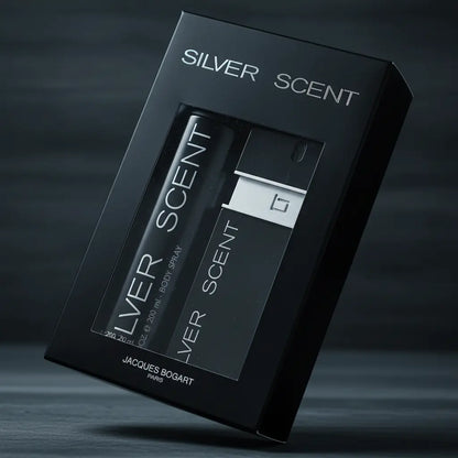 Kit Silver Scent Masculino Eau de Toilette + Body Spray Masculino - Jacques Bogart - Universo do Perfume