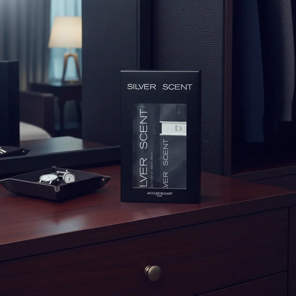 Kit Silver Scent Masculino Eau de Toilette + Body Spray Masculino - Jacques Bogart - Universo do Perfume