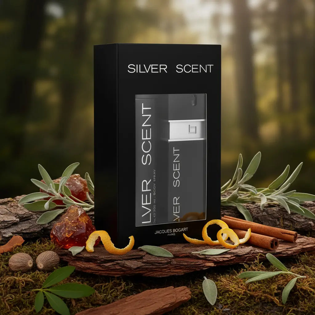 Kit Silver Scent Masculino Eau de Toilette + Body Spray Masculino - Jacques Bogart - Universo do Perfume
