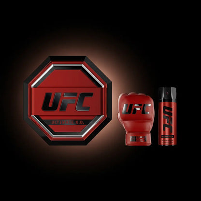 Kit UFC Ultimate K.O. Masculino (Eau de Parfum 100ml + Desodorante Corporal 200ml) - UFC - Universo do Perfume