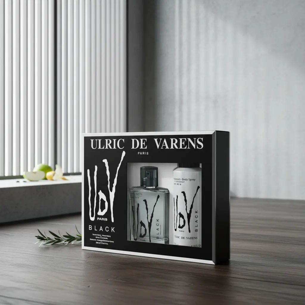 Kit Ulric de Varens Black Masculino Eau de Toilette + Desodorante - Ulric de Varens - Universo do Perfume