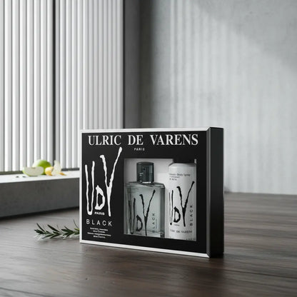 Kit Ulric de Varens Black Masculino Eau de Toilette + Desodorante - Ulric de Varens - Universo do Perfume