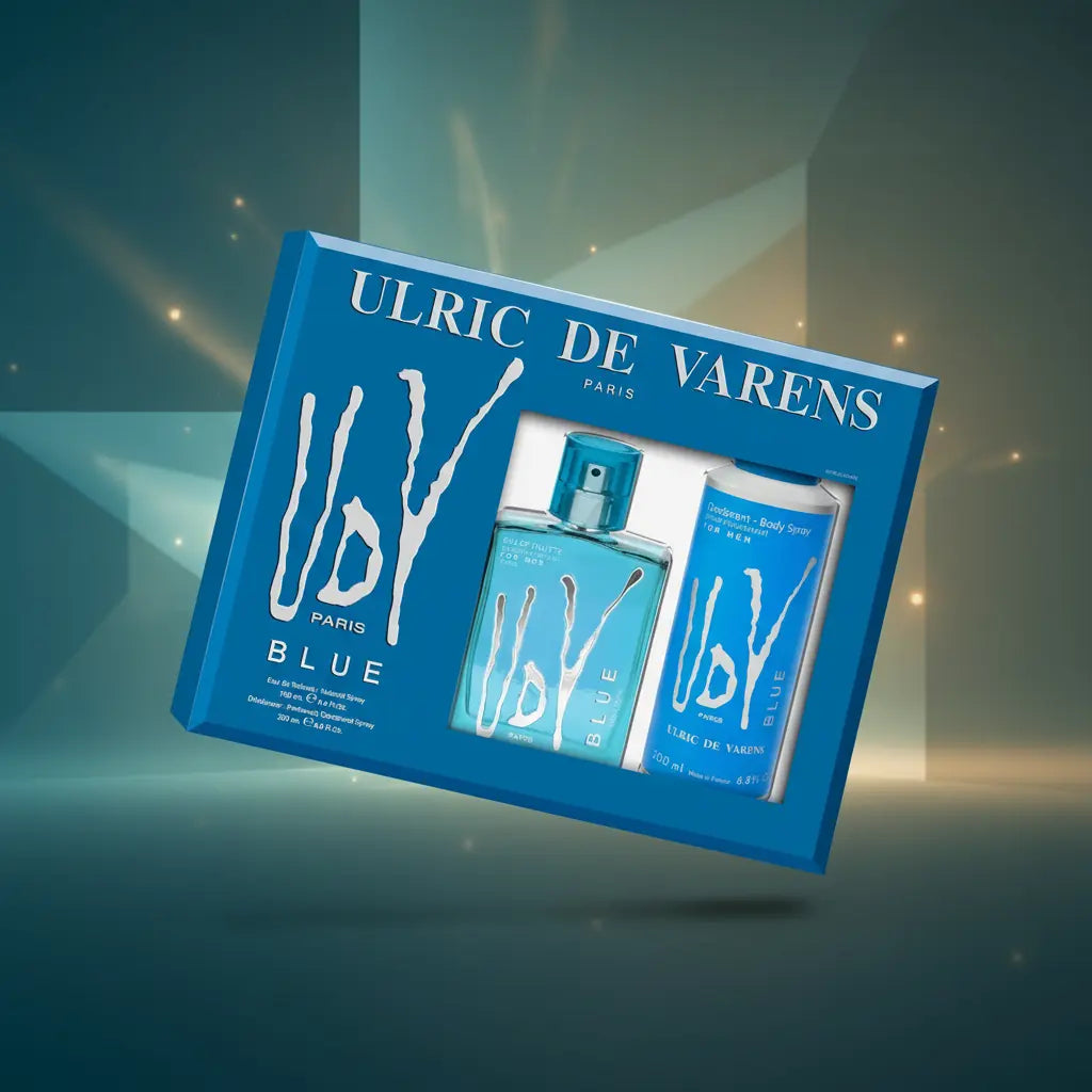 Kit Ulric de Varens Blue Masculino Eau de Toilette - Ulric de Varens - Universo do Perfume
