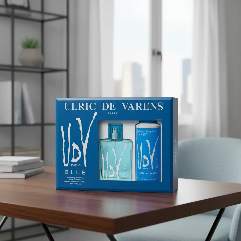 Kit Ulric de Varens Blue Masculino Eau de Toilette - Ulric de Varens - Universo do Perfume