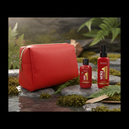 Kit Uniq One Tratamento Capilar com Shampoo, Leave-in e Necessaire - Revlon - Universo do Perfume