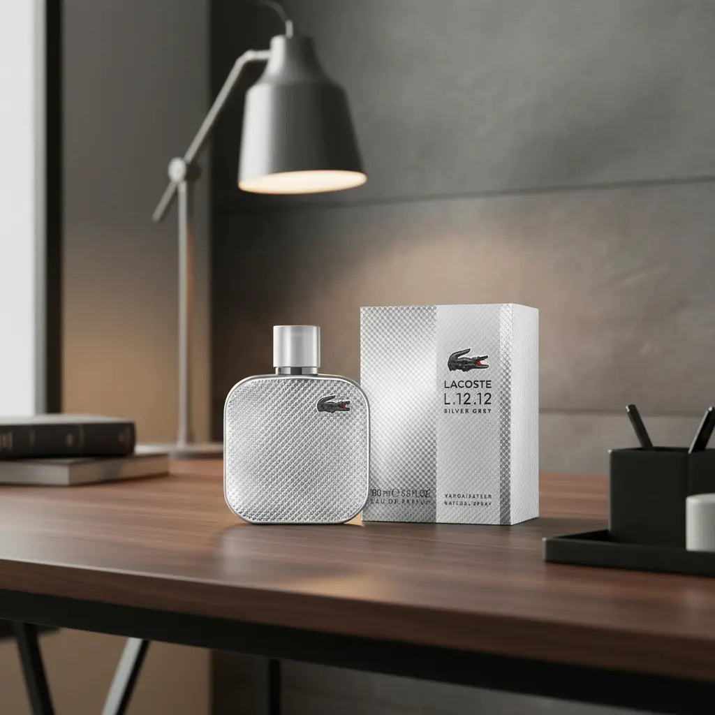 L.12.12 Silver Grey Eau de Parfum Masculino - Lacoste - Universo do Perfume