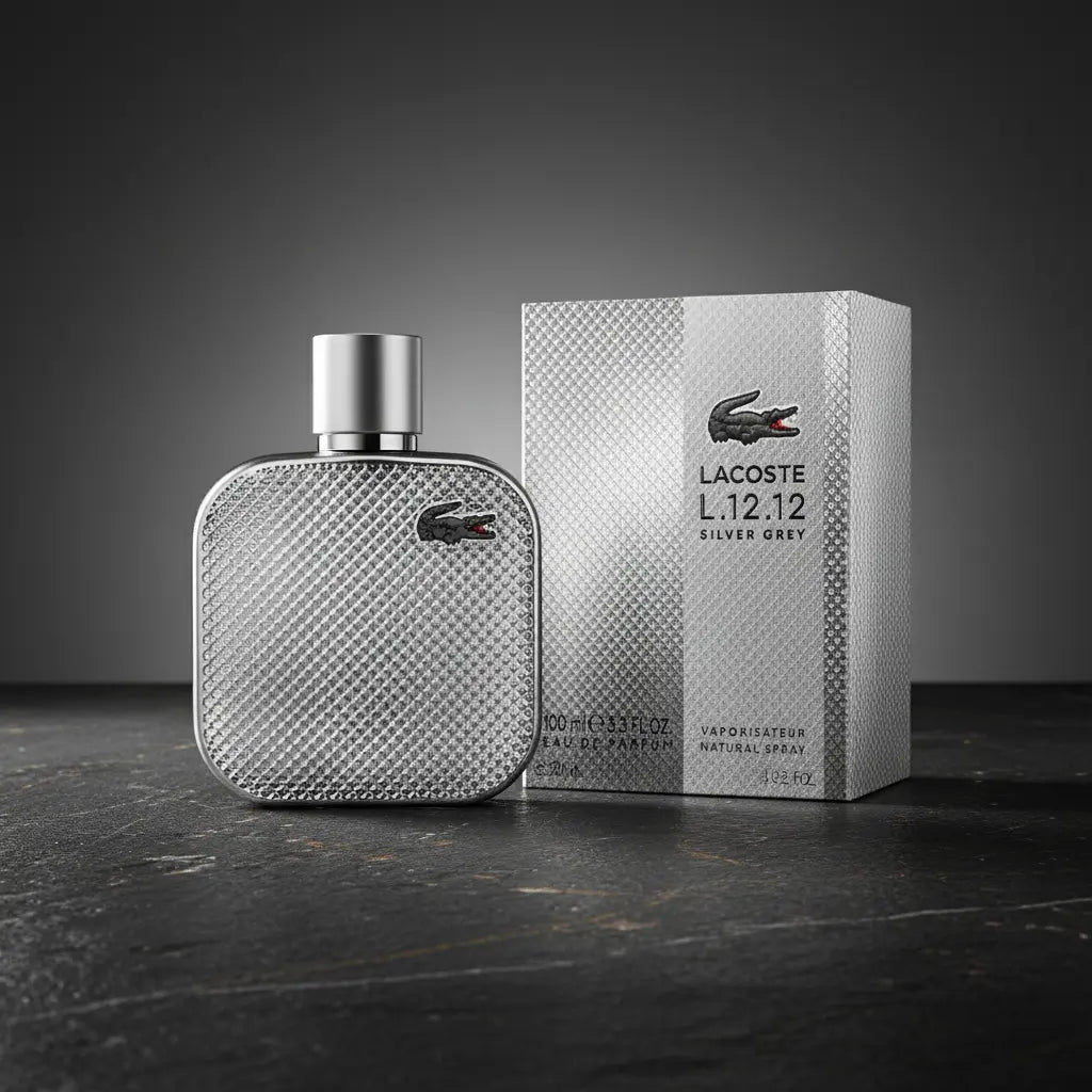 L.12.12 Silver Grey Eau de Parfum Masculino - Lacoste - Universo do Perfume