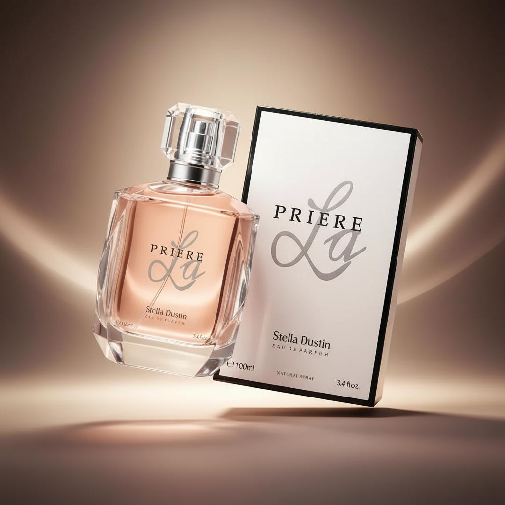 Perfume La Priere Eau de Parfum Feminino - Stella Dustin em composição atmosférica com iluminação sofisticada