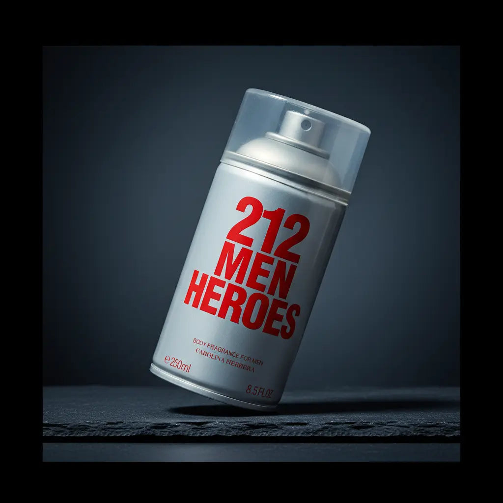212 Men Heroes Body Spray Masculino - Carolina Herrera - Universo do Perfume