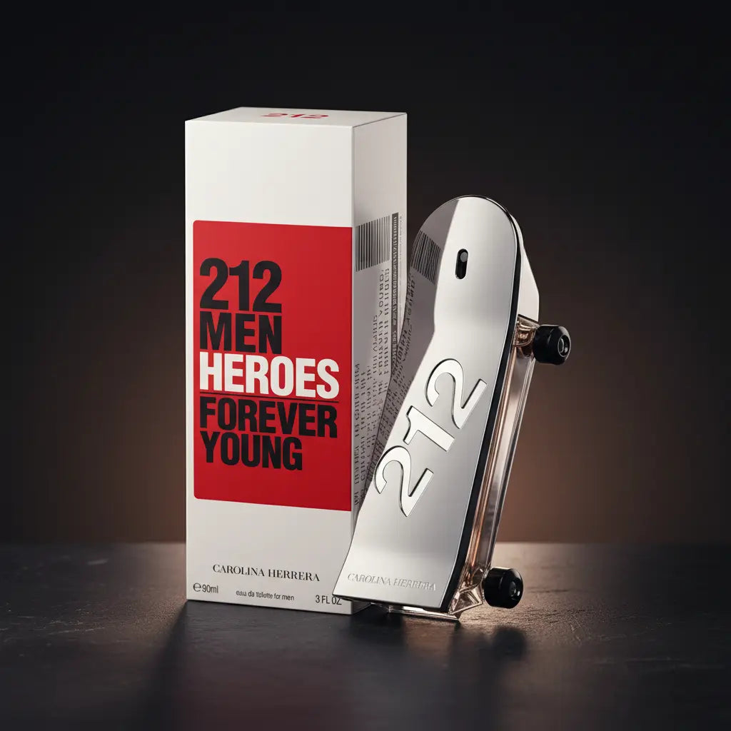 212 Men Heroes Eau de Toilette Masculino - Carolina Herrera - Universo do Perfume