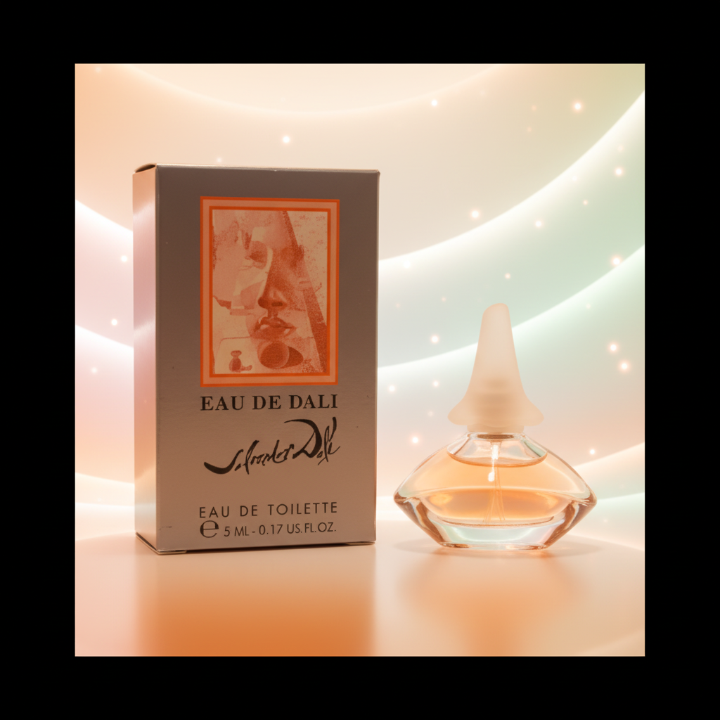 Perfume Miniatura Eau de Dali Eau de Toilette Feminino - Salvador Dalí em composição atmosférica com iluminação sofisticada