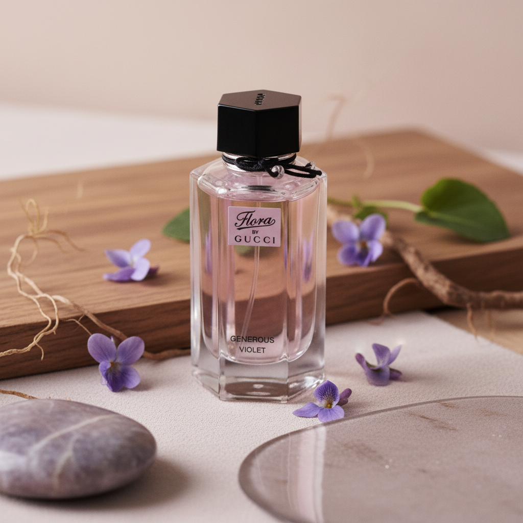 Perfume Miniatura Flora By Gucci Generous Violet Eau de Toilette Feminino - Gucci em composição olfativa inspirada na fragrância
