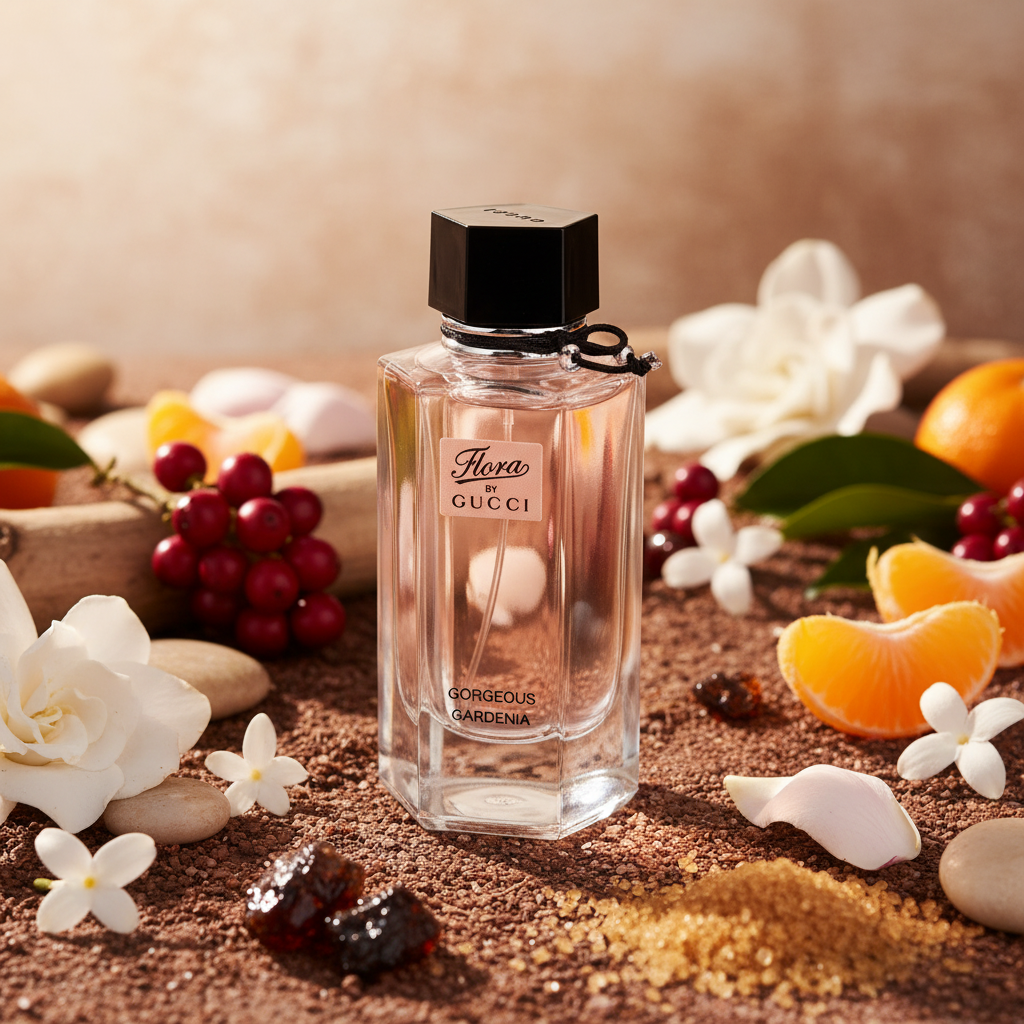 Perfume Miniatura Flora By Gucci Gorgeous Gardenia Eau de Toilette Feminino - Gucci em composição olfativa inspirada na fragrância