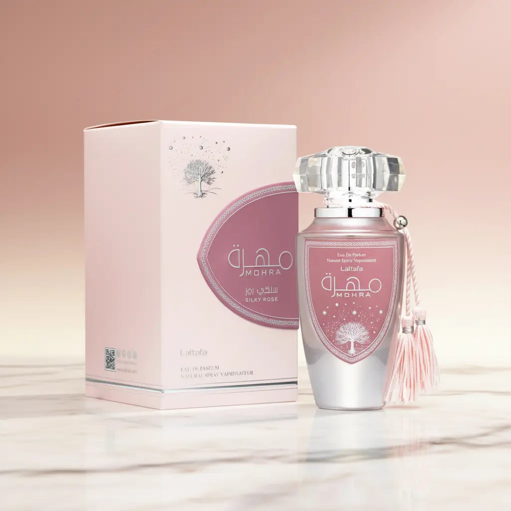 Mohra Silky Rose Eau de Parfum Feminino - Lattafa - Universo do Perfume