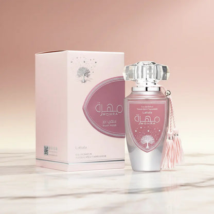 Mohra Silky Rose Eau de Parfum Feminino - Lattafa - Universo do Perfume