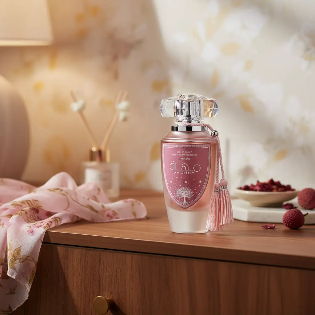 Mohra Silky Rose Eau de Parfum Feminino - Lattafa - Universo do Perfume