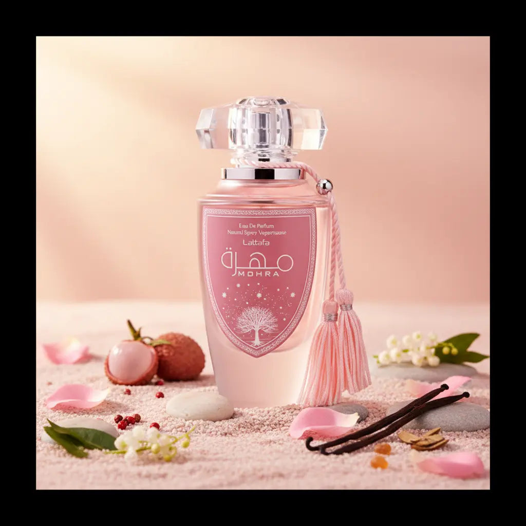 Mohra Silky Rose Eau de Parfum Feminino - Lattafa - Universo do Perfume