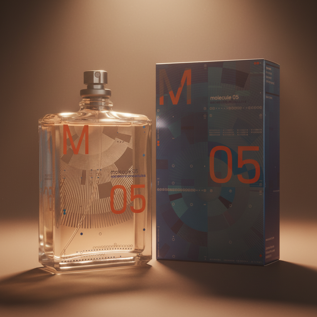 Perfume Molecule 05 Eau de Toilette Unissex - Escentric Molecules em composição atmosférica com iluminação sofisticada