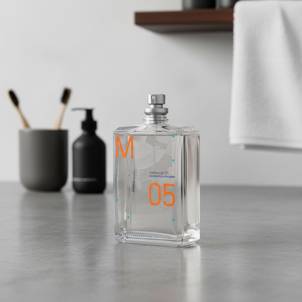 Perfume Molecule 05 Eau de Toilette Unissex - Escentric Molecules em ambiente elegante de lifestyle