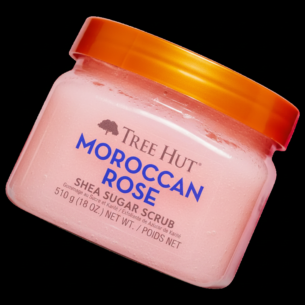 Moroccan Rose Shea Sugar Scrub Esfoliante Corporal - Tree Hut - Universo do Perfume