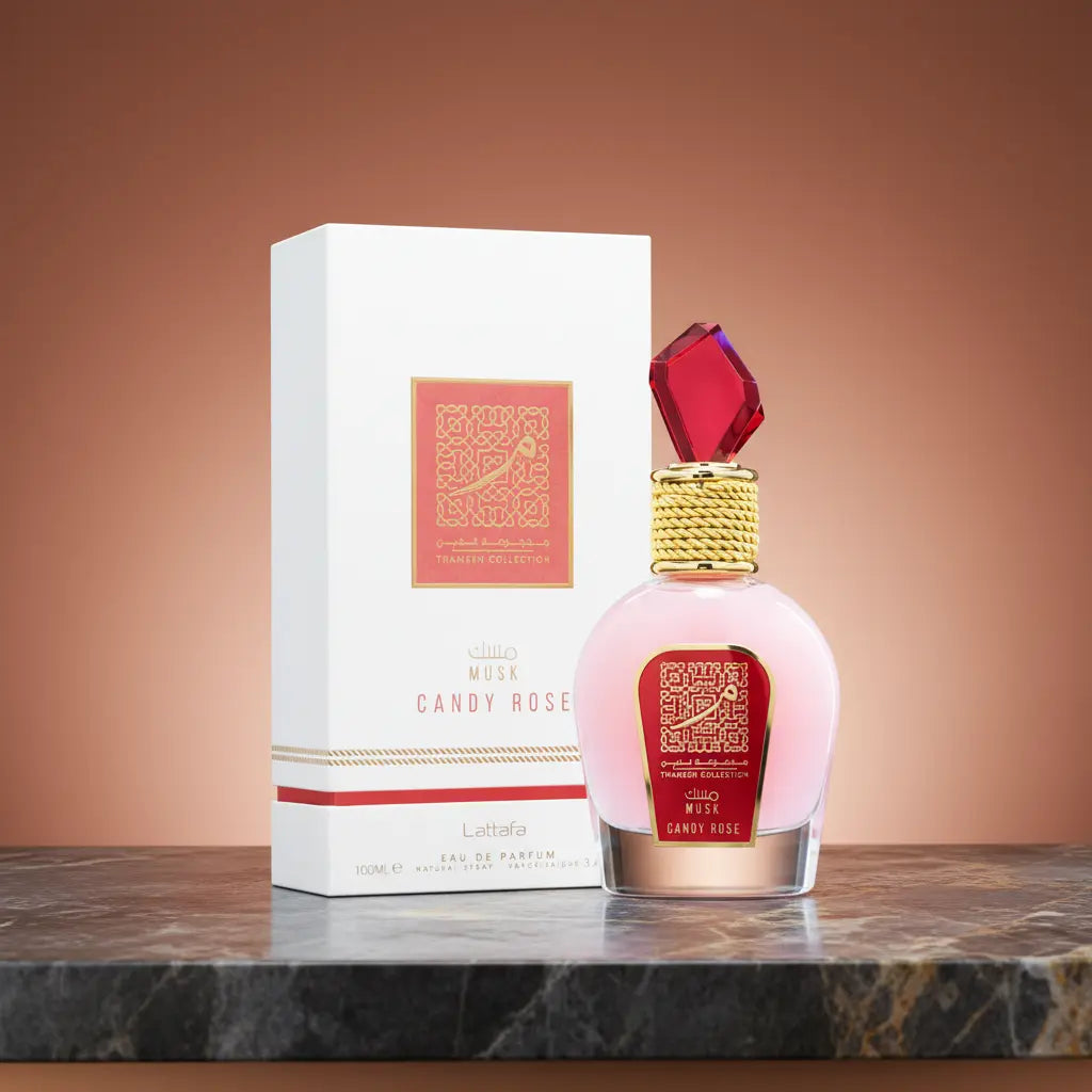 Musk Candy Rose Thameen Collection Eau de Parfum Feminino - Lattafa - Universo do Perfume