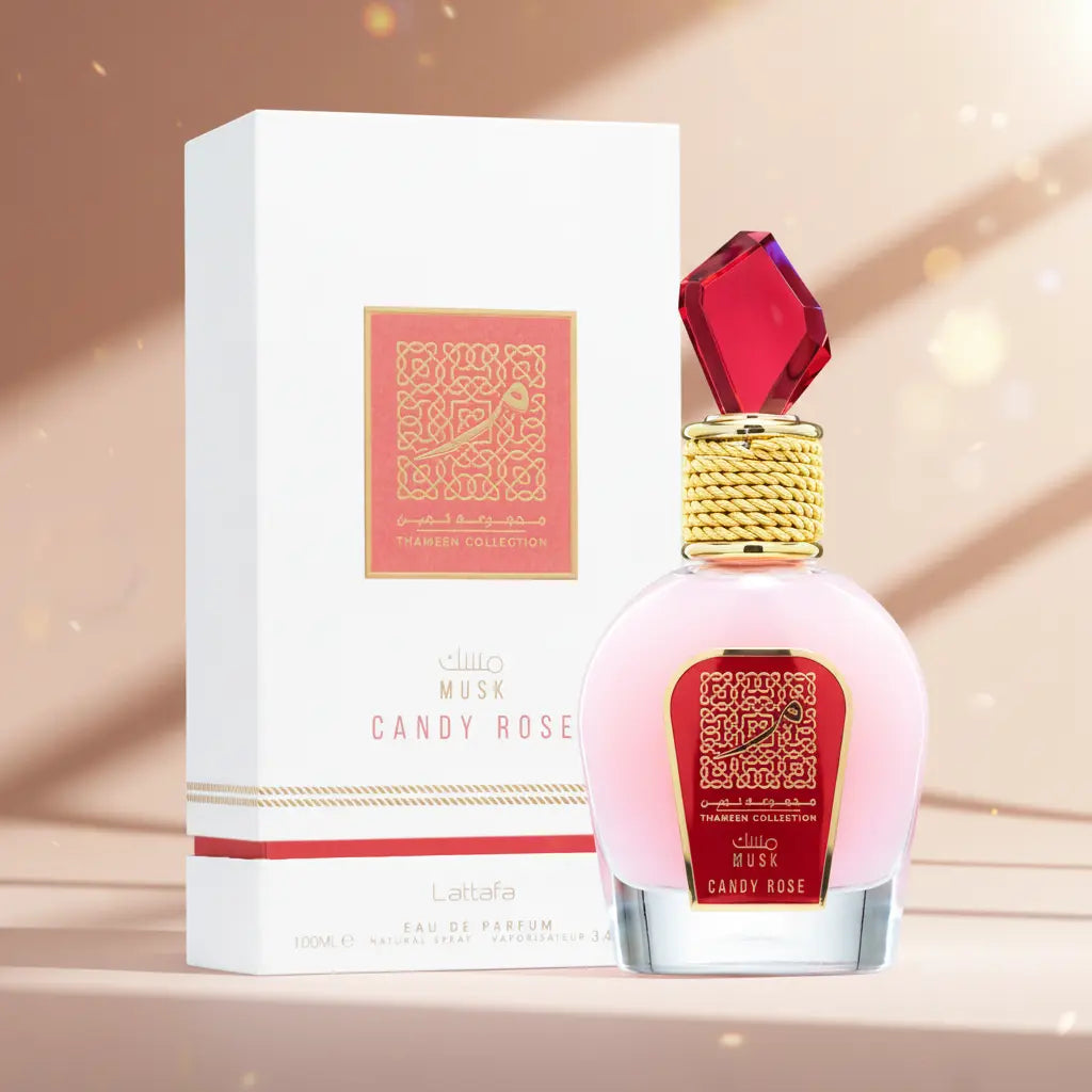 Musk Candy Rose Thameen Collection Eau de Parfum Feminino - Lattafa - Universo do Perfume