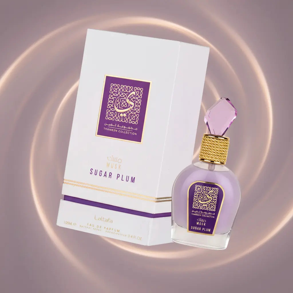 Musk Sugar Plum Thameen Collection Eau de Parfum Feminino - Lattafa - Universo do Perfume