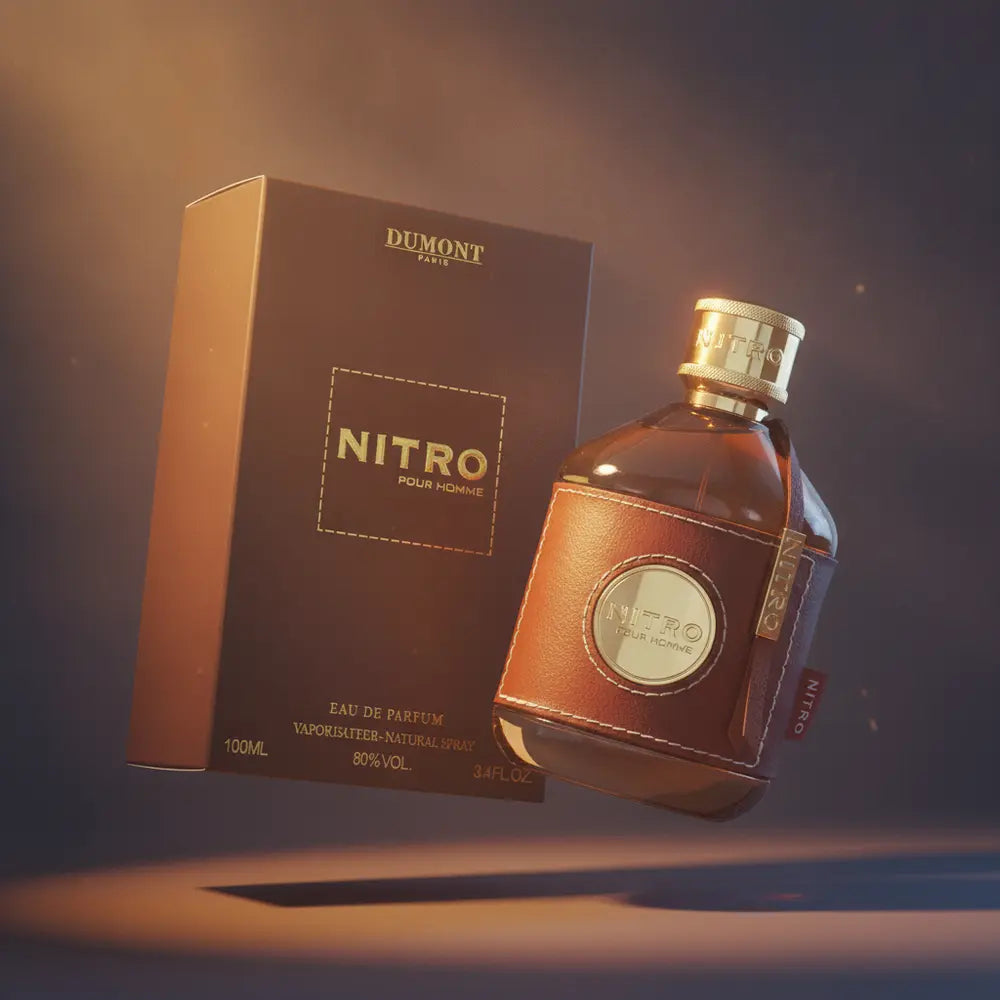 Perfume Nitro Pour Homme Eau de Parfum Masculino - Dumont em composição atmosférica com iluminação sofisticada