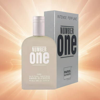 Perfume Number One Eau de Toilette Unissex - Paris Elysees em composição atmosférica com iluminação sofisticada