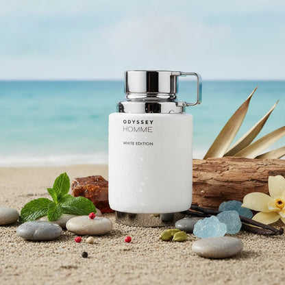 Perfume Odyssey Homme White Edition Eau de Parfum Masculino - Armaf em composição olfativa inspirada na fragrância