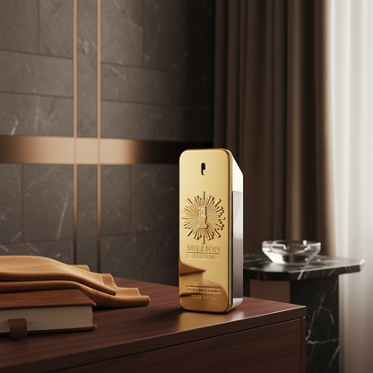 Perfume One Million Eau de Parfum Masculino - Paco Rabanne em ambiente elegante de lifestyle