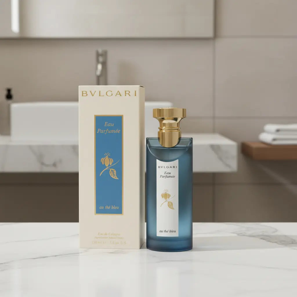 Parfumée Au Thé Bleu Unissex Eau De Cologne - Bvlgari - Universo do Perfume