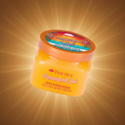 Passionfruit Sol Shea Sugar Scrub Esfoliante Corporal - Tree Hut - Universo do Perfume