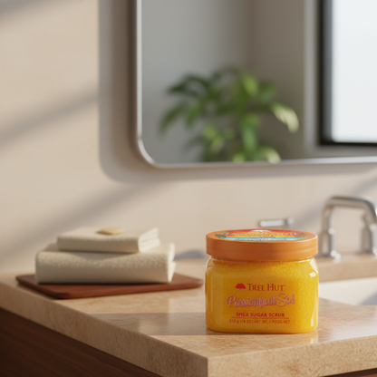 Passionfruit Sol Shea Sugar Scrub Esfoliante Corporal - Tree Hut - Universo do Perfume