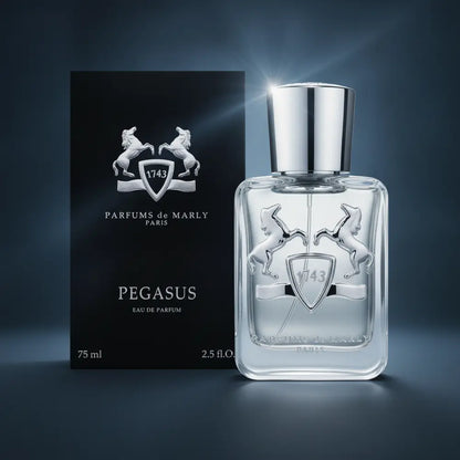 Perfume Pegasus Eau de Parfum Masculino - Parfums de Marly em composição atmosférica com iluminação sofisticada