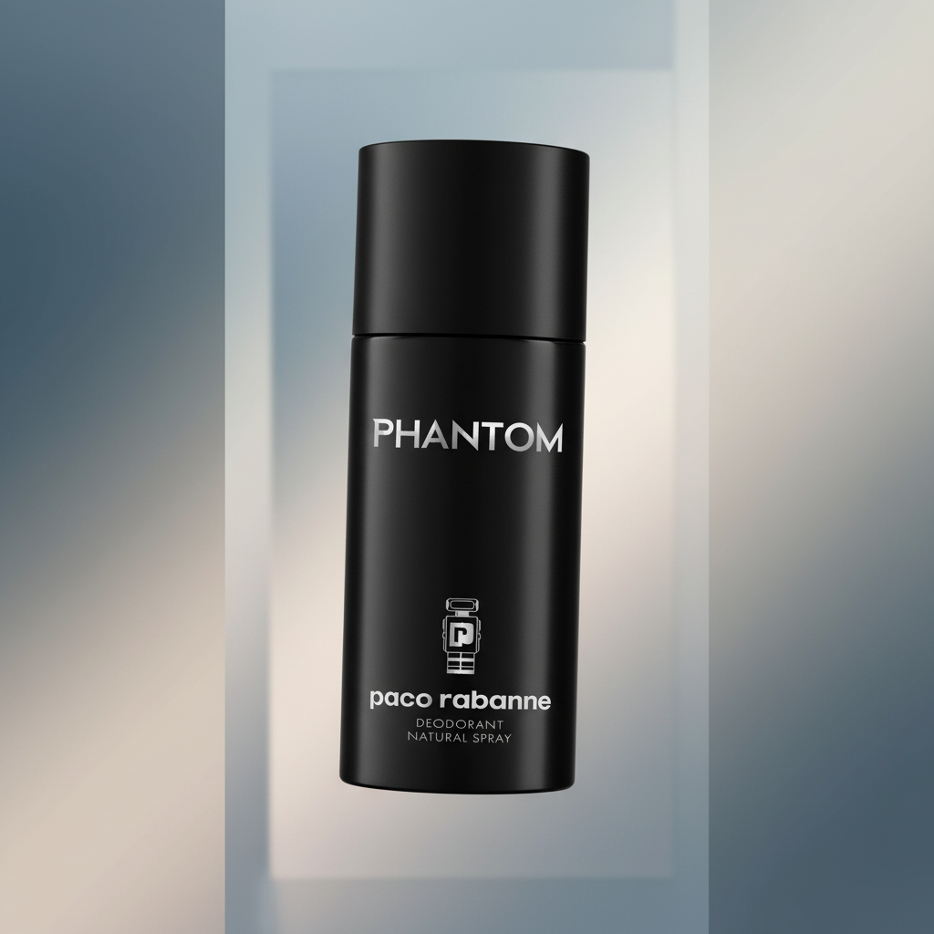 Perfume Phantom Desodorante Spray Masculino - Rabanne em composição atmosférica com iluminação sofisticada