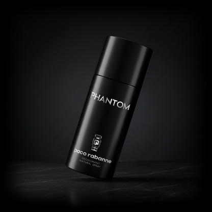 Perfume Phantom Desodorante Spray Masculino - Rabanne em composição de luxo com iluminação sofisticada