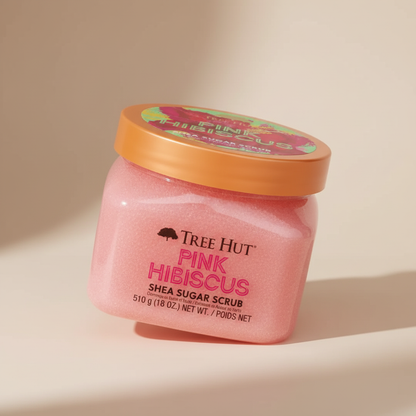 Pink Hibiscus Shea Sugar Scrub Esfoliante Corporal - Tree Hut - Universo do Perfume