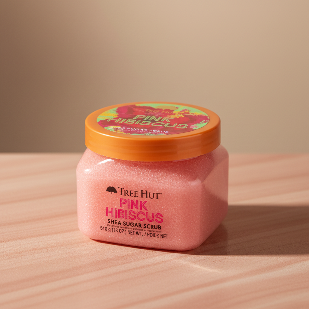 Pink Hibiscus Shea Sugar Scrub Esfoliante Corporal - Tree Hut - Universo do Perfume