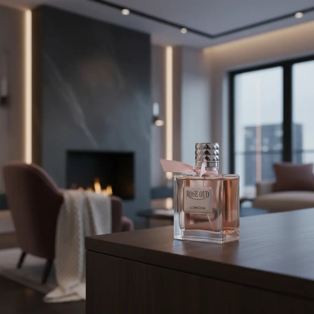 Rose Oud Pour Femme Eau de Parfum Feminino - Lonkoom - Universo do Perfume