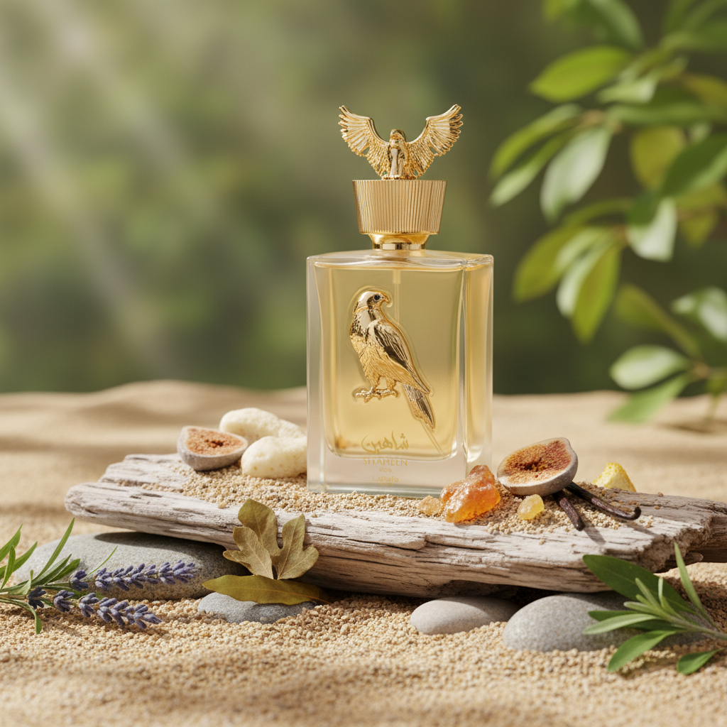Perfume Shaheen Gold Eau de Parfum Unissex - Lattafa em composição olfativa inspirada na fragrância