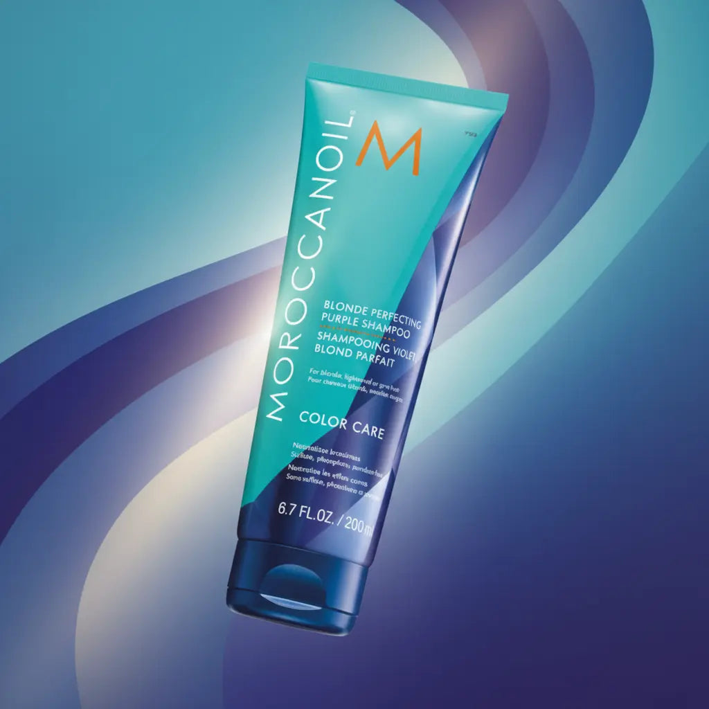 Shampoo Blonde Perfecting Purple Color Care 200ml - Moroccanoil - Universo do Perfume
