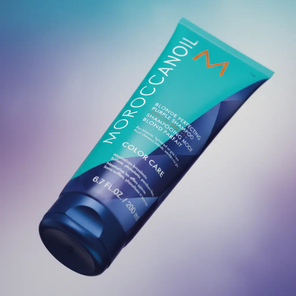 Shampoo Blonde Perfecting Purple Color Care 200ml - Moroccanoil - Universo do Perfume