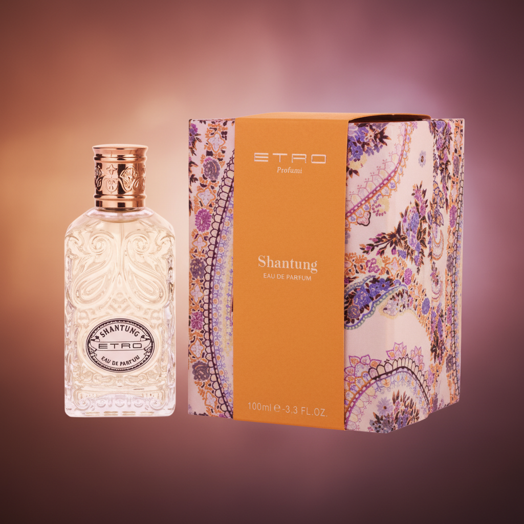 Perfume Shantung Eau de Parfum Unissex - Etro em composição atmosférica com iluminação sofisticada