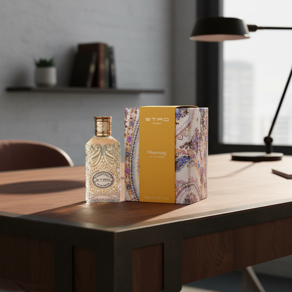 Perfume Shantung Eau de Parfum Unissex - Etro em ambiente elegante de lifestyle