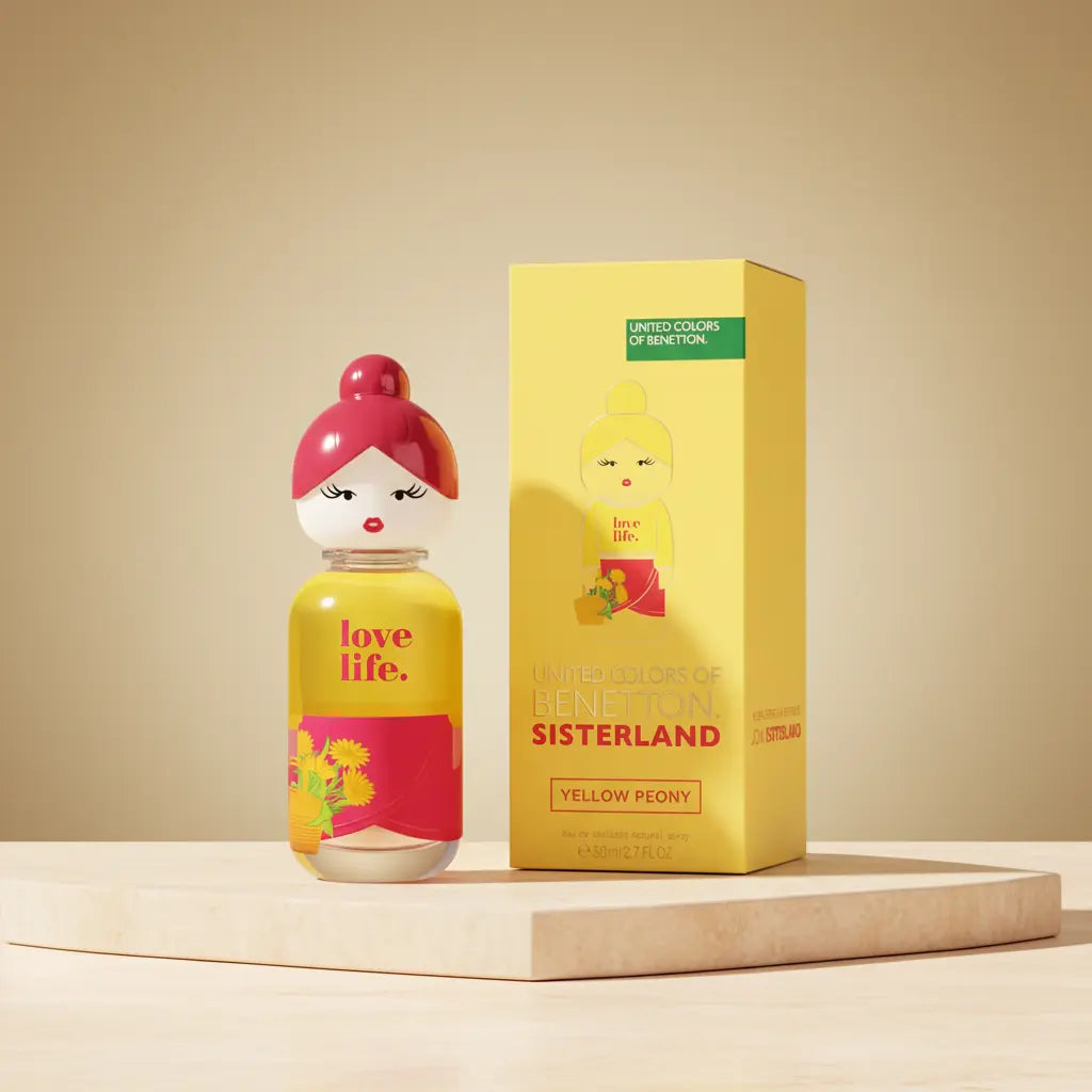 Sisterland Yellow Peony Eau de Toilette Feminino - Benetton - Universo do Perfume