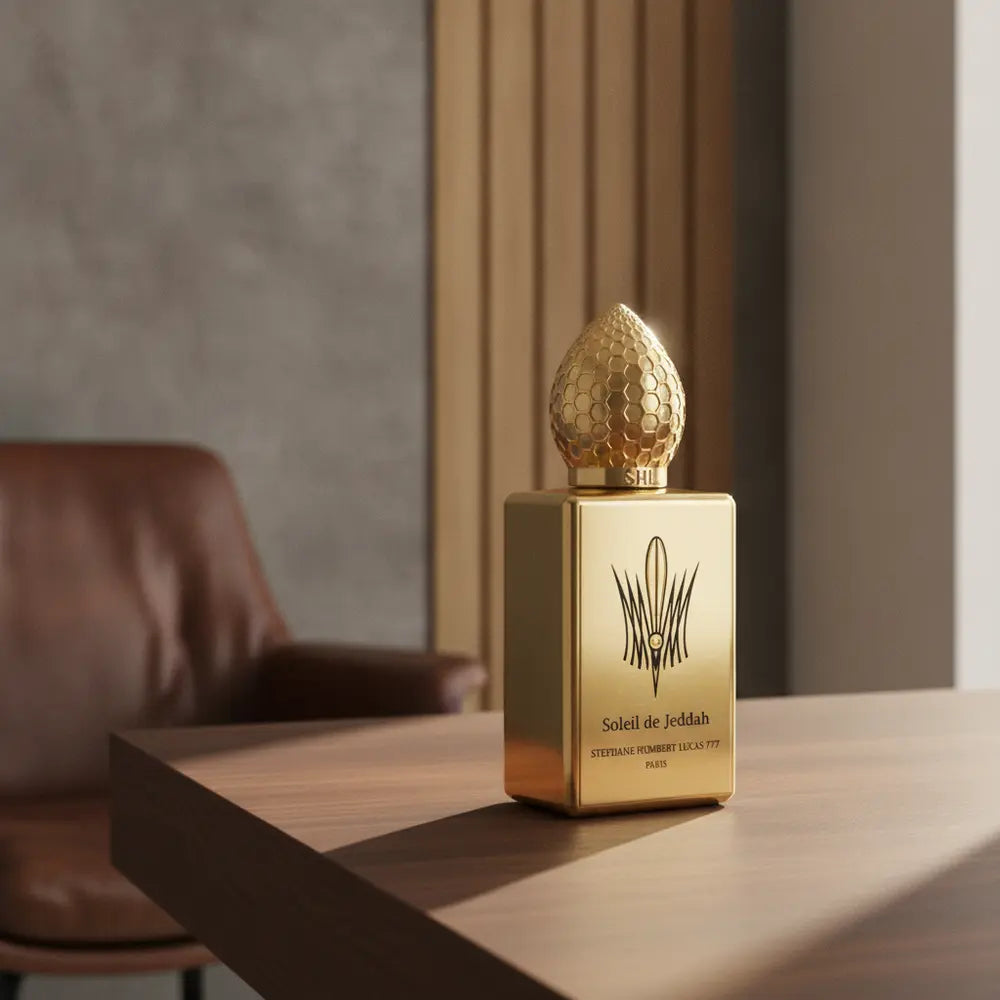 Perfume Soleil de Jeddah Eau de Parfum Unissex - Stéphane Humbert Lucas em ambiente elegante de lifestyle
