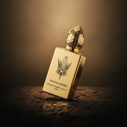 Perfume Soleil de Jeddah Eau de Parfum Unissex - Stéphane Humbert Lucas em composição de luxo com iluminação sofisticada