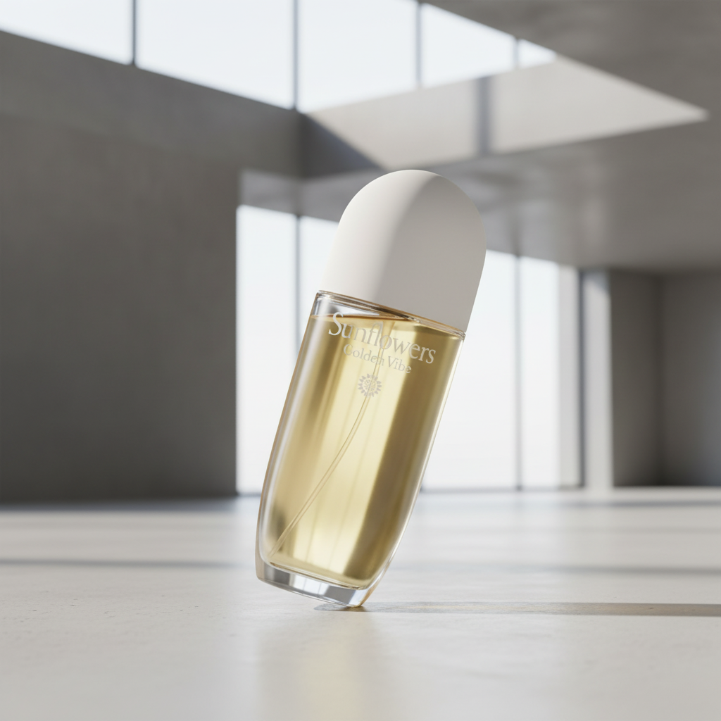Perfume Sunflowers Golden Vibe Eau de Toilette Feminino - Elizabeth Arden em ambiente elegante de lifestyle